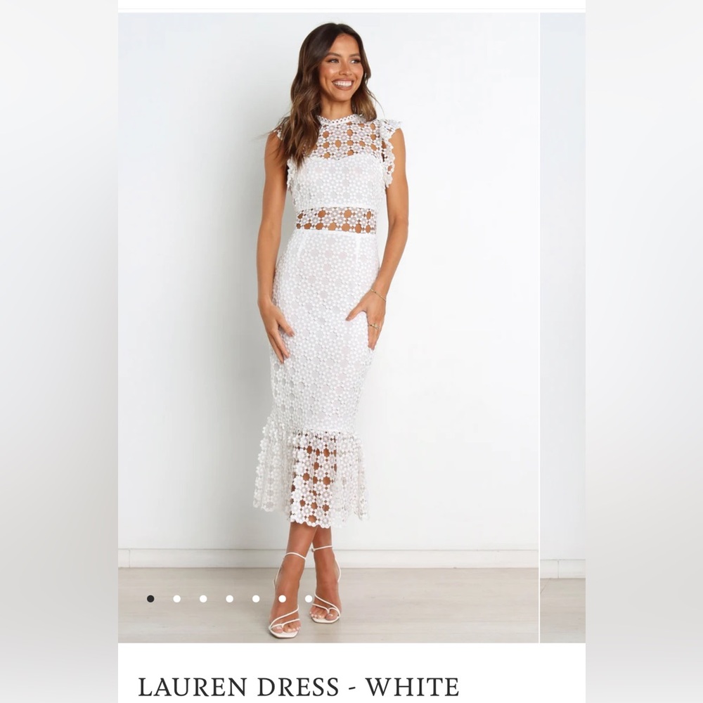 Petal and pup white bridal dress